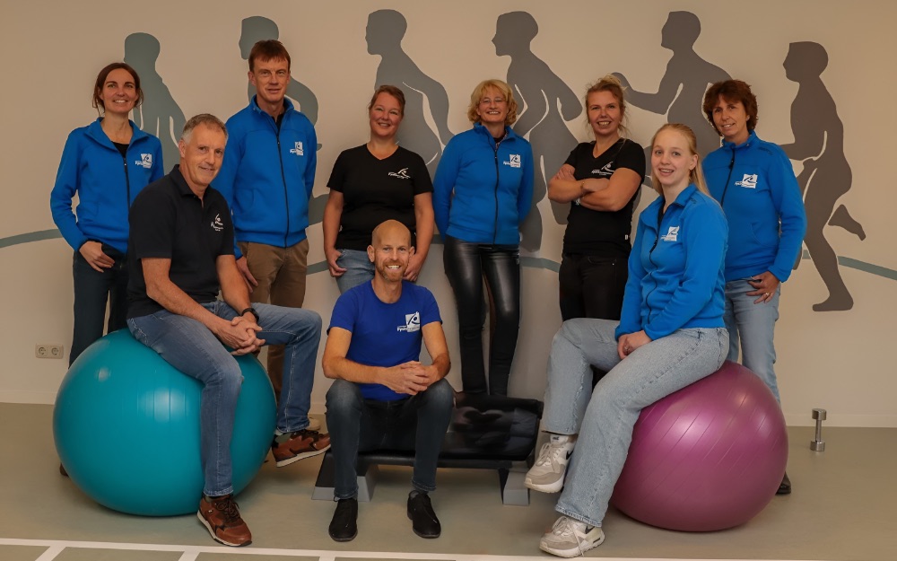 Groepsfoto fysiotherapeuten